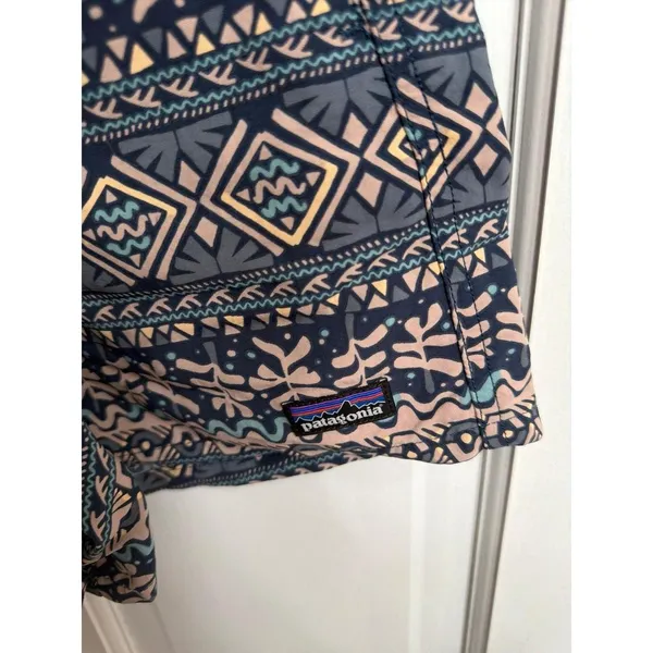 Patagonia Women's Baggies 5" Shorts Tiki / Tidepool Blue geometry xxs - Image 2