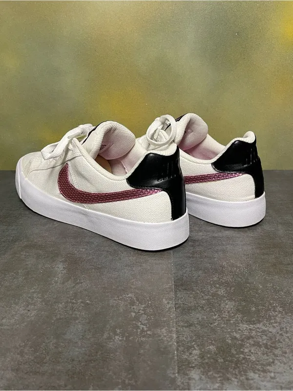 Nike Court Royale Women's Canvas White Sneakers Size 11 - Image 10