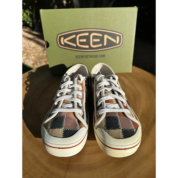 KEEN Womens Elsa Harvest Leather Suede Patchwork Lace Up Sneakers Size 7 - Image 3