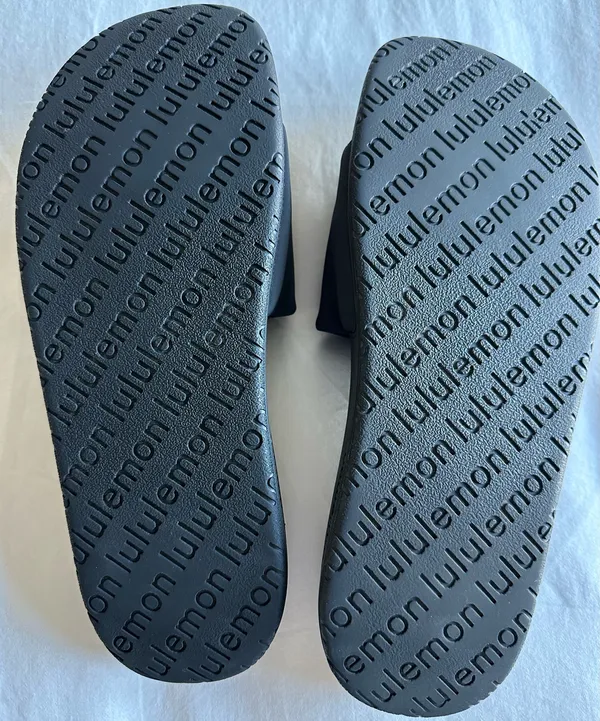 Lululemon Restfeel Black Slide Sandals - Image 3