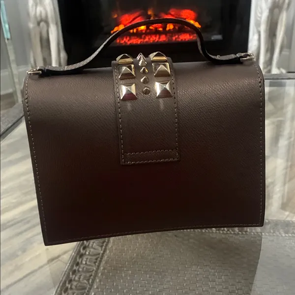 Mario Valentino Pewter Studded Mini Handbag - Image 2
