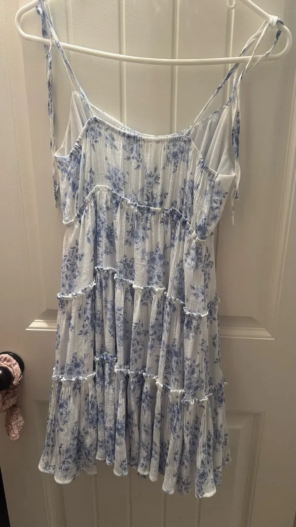 Blue floral dress Size XS - Image 3