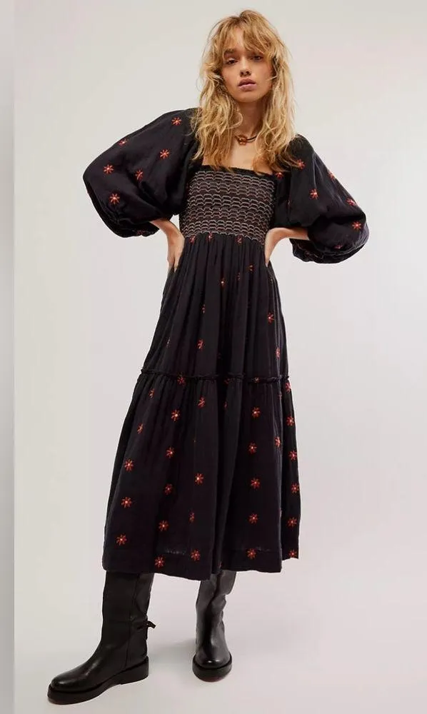 Free people Dahlia Embroidered Maxi Dress - Image 6
