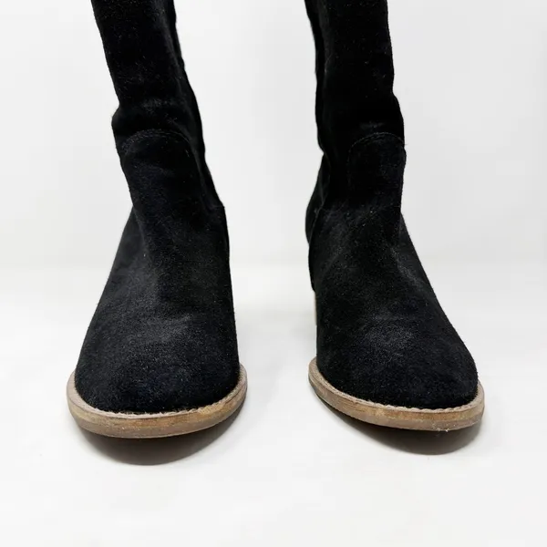 [Blondo] Black Nicola Waterproof Suede Leather Chunky Heel Boots Side Zip Sz 8.5 - Image 4