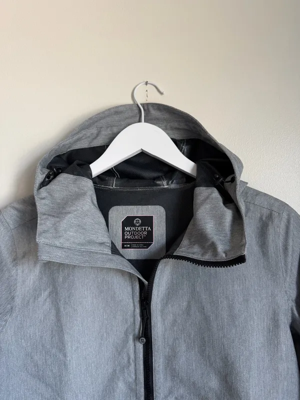 Mondetta Outdoor Project Women’s Long Grey Coat Size Medium Lightweight Jacket - Image 4