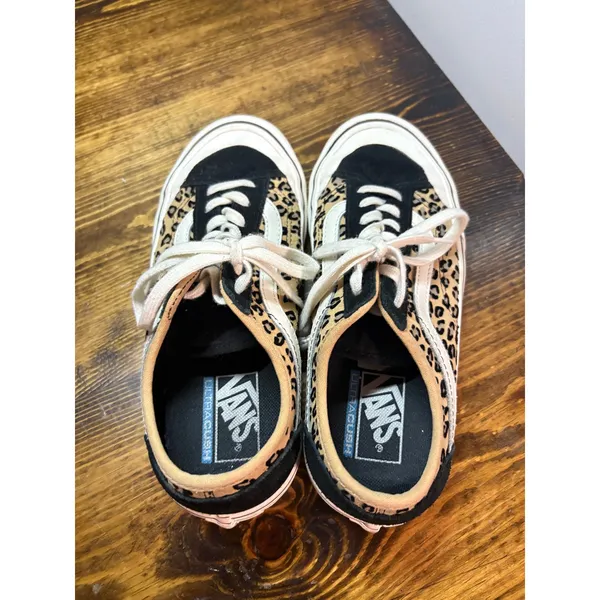 Vans Black And Leopard Sneakers‎ 7 - Image 4