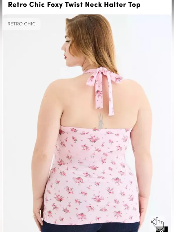 Retro Chic By Torrid Halter Tank Top - Image 2