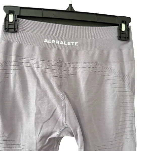 Alphalete Women Lavender Purple Seamless High Waisted Activewear Leggings‎ Small - Image 2