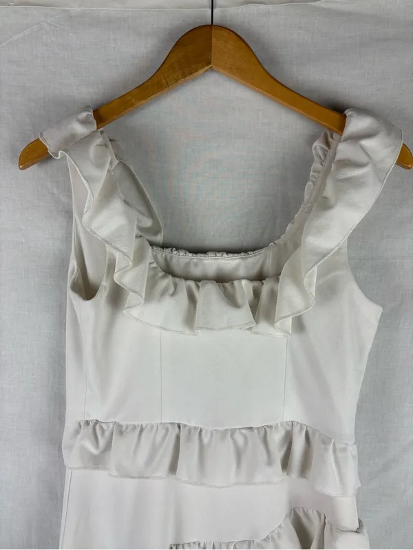 Show Me Your Mumu White Ruffled Greta Dress Size XL - Image 6