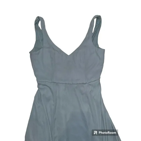 Show Me Your Mumu Size Medium Jenn Chiffon A-Line Gown Maxi Dress Womens Blue‎ - Image 2