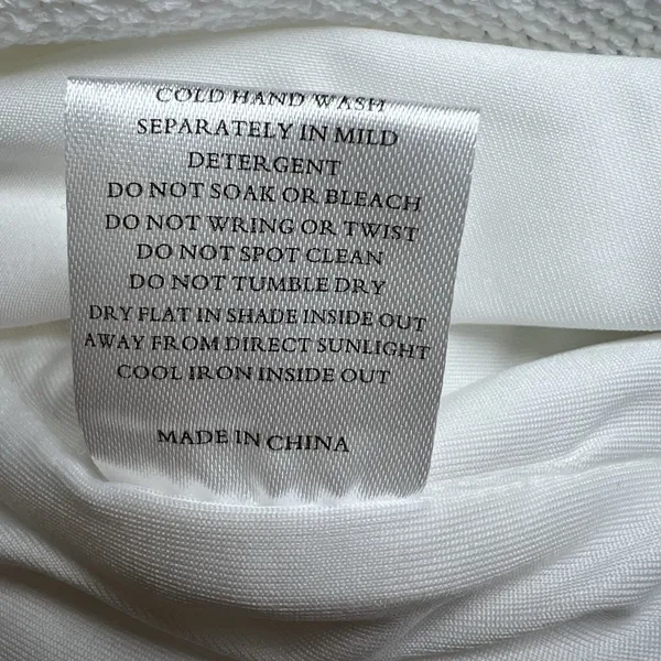 Sabo Skirt Cutout Knit White‎ Mini Dress Size Large Sleeveless Party Cocktail - Image 7