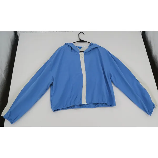 Prince Pickleball Jacket Windbreaker Blue‎ White Red Logo Size XXL Hooded - Image 2