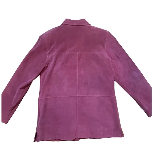 Jessica Holbrook‎ red leather jacket blazer vintage Small - Image 6