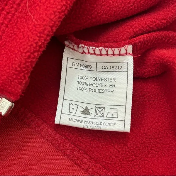 Philadelphia Phillies MLB World Series 2008 Red Full Zip Fleece Jacket Women XL - Image 9
