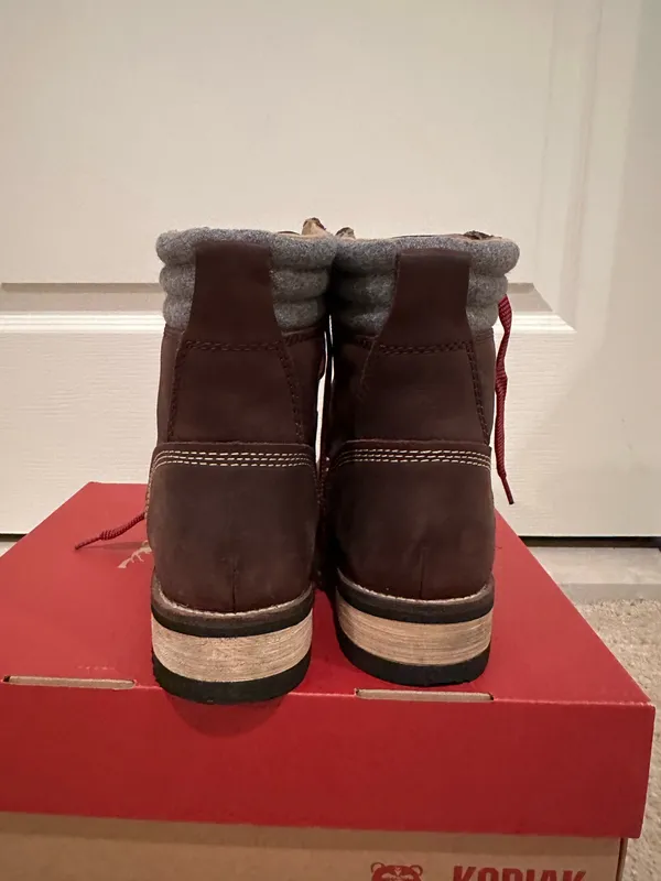 Kodiak Surrey II Brown Leather Boots Size 8 - Image 5