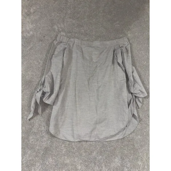 club monaco sophiya top chemise heather‎ gray size 6 - Image 8