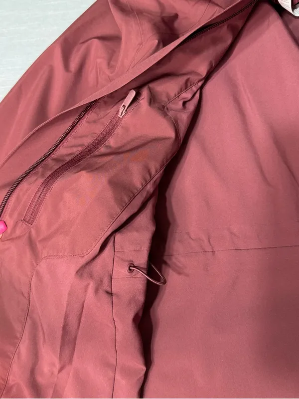 Lululemon Rain Rebel Jacket Waterproof Utility Jacket Red Merlot Size 6 Small - Image 13