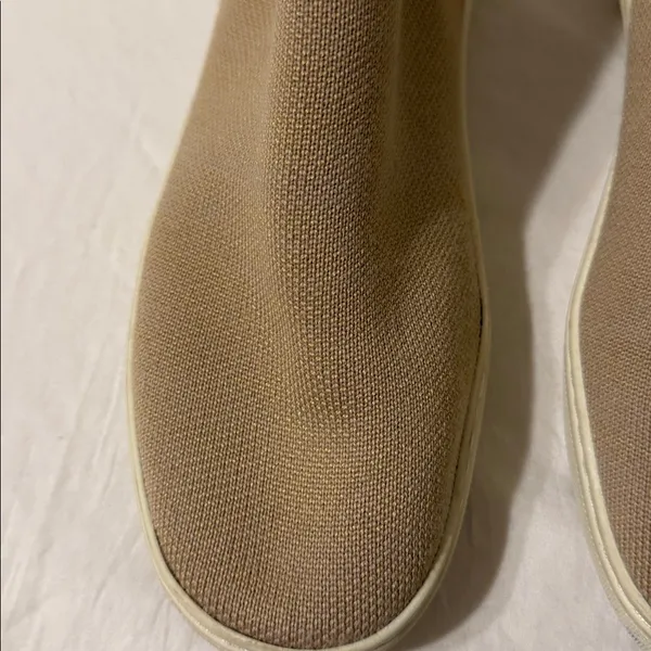 Rothy's The Chelsea Camel Knit Pull On Ankle Boots Womens 8 - Image 6