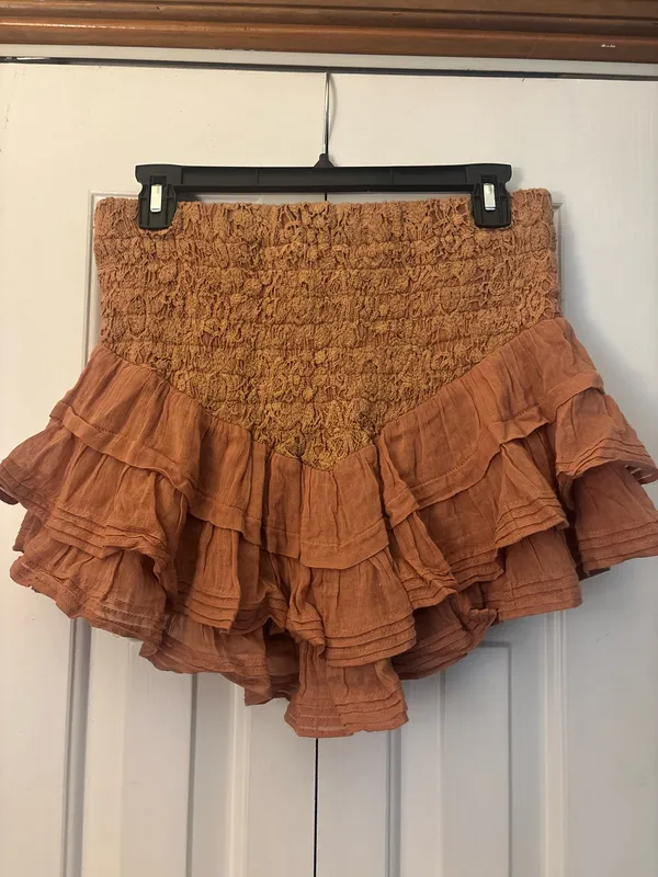 Free People Lucia Ruffle Mini Skirt - Image 6