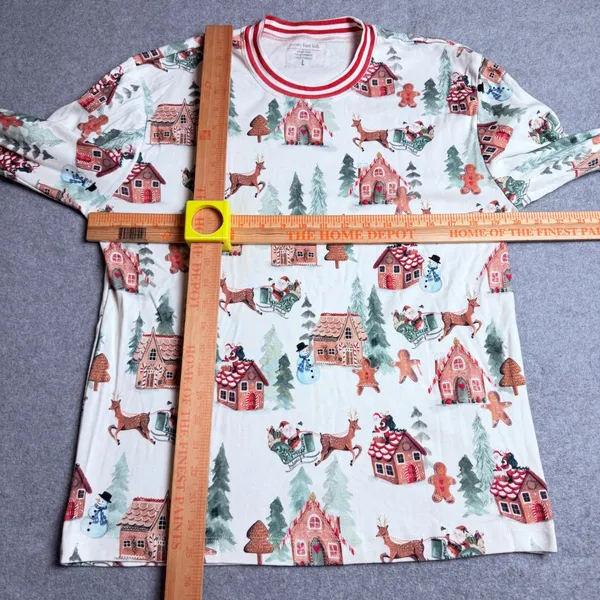 Pottery Barn Kids Holiday Gingerbread Organic Cotton Pajama Set Adult S and L - Image 14