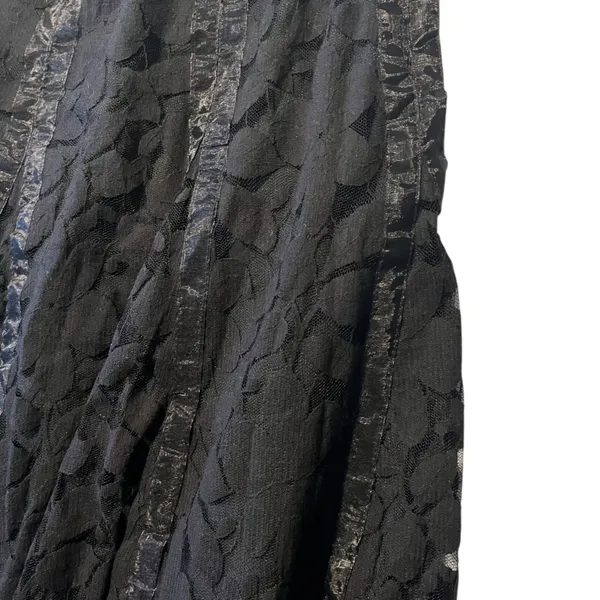 Mark‎ Shale Women's 10 Black Lace Skirt Floral Whimsigoth Goth Dark Academia - Image 2