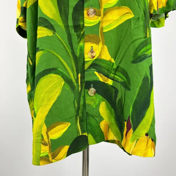 NWOT Farm Rio Unisex Green Banana Aquarela Shirt Size S - Image 4