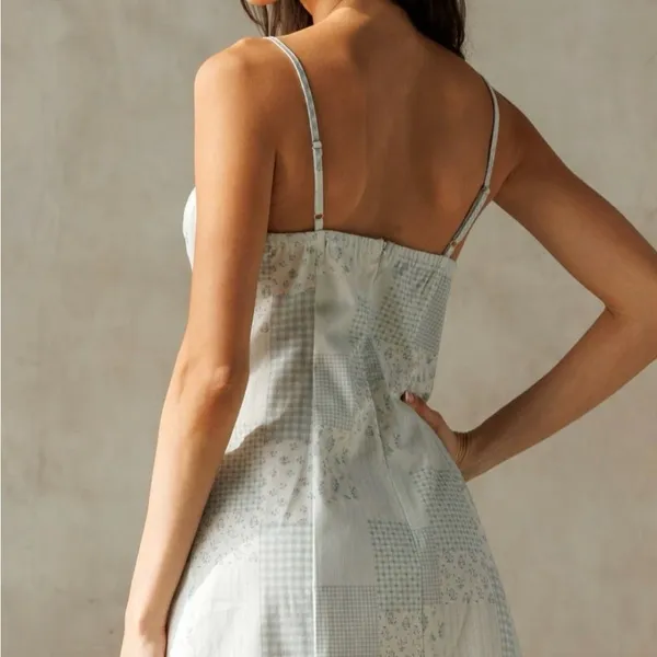 Storia Light Blue floral dress - Image 3