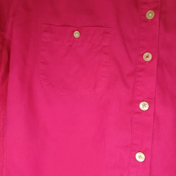 Converse One Star Bright Pink Y2K Retro Casual Utility Camp Button-Up Shirt - Image 9