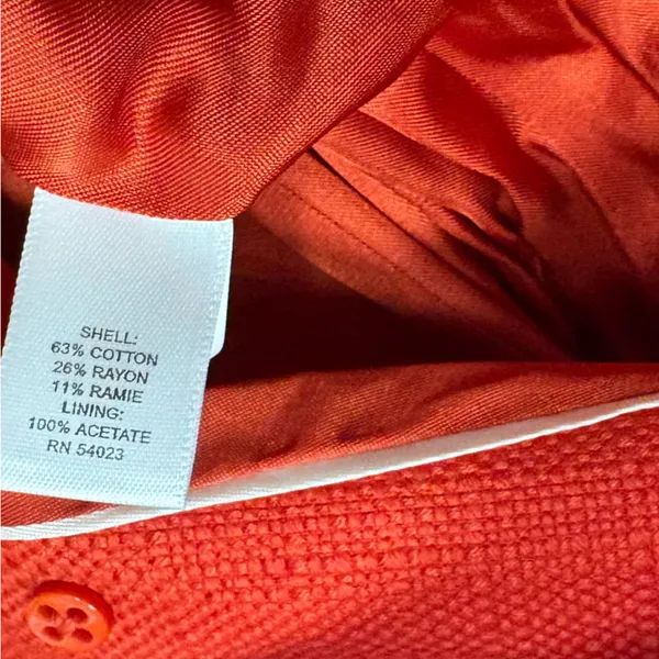 Banana Republic Orange Jacket Size XS Petite‎ - Image 7