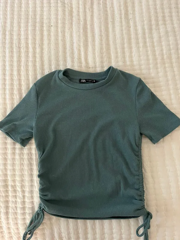Blue Sinched Tshirt - Image 2