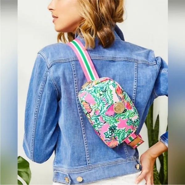 Lilly Pulitzer belt bag NEW Soleil Pink Perfect Poppy - Image 2