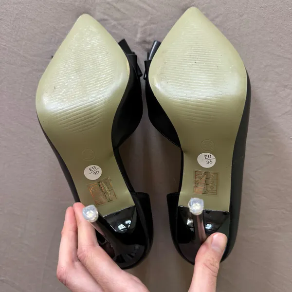 BIGTREE Black Bow Pump Heels - Image 8