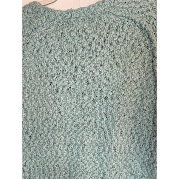 Yes Lola Sweater Womens Size M Blue Green Chunky Knit Crewneck Pullover - Image 11
