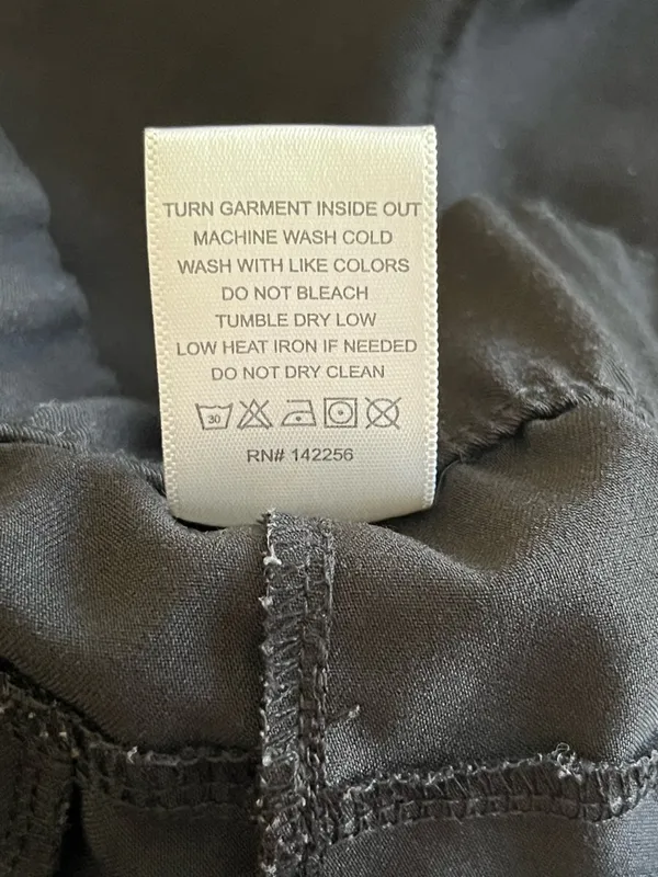 Figs Women’s Black Zamora Jogger Scrub Pants with Gray Drawstring Size Small - Image 4