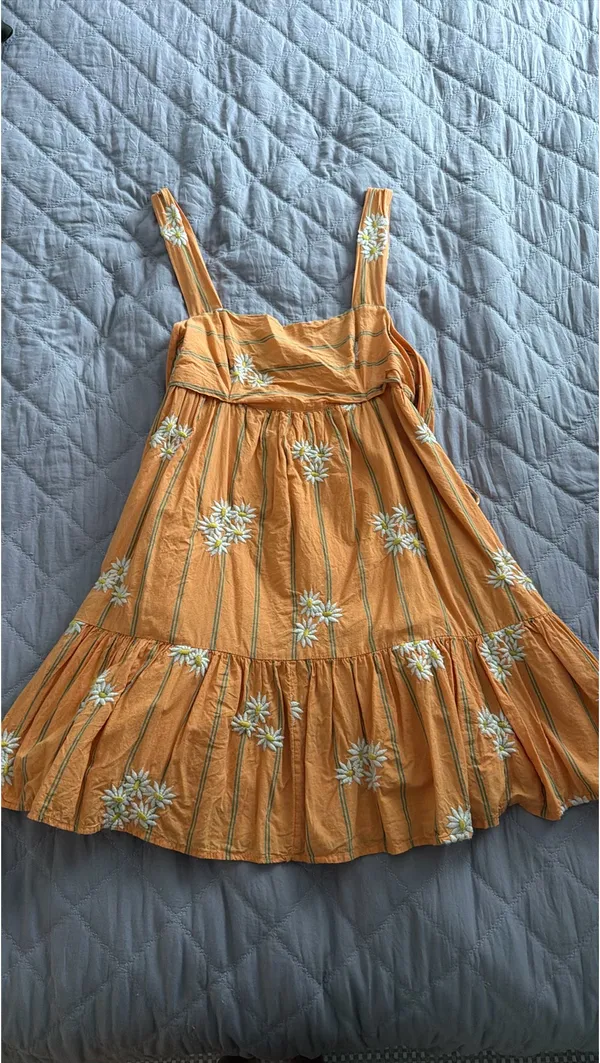 Orange Urban Outfitters Dress Floral - Image 2