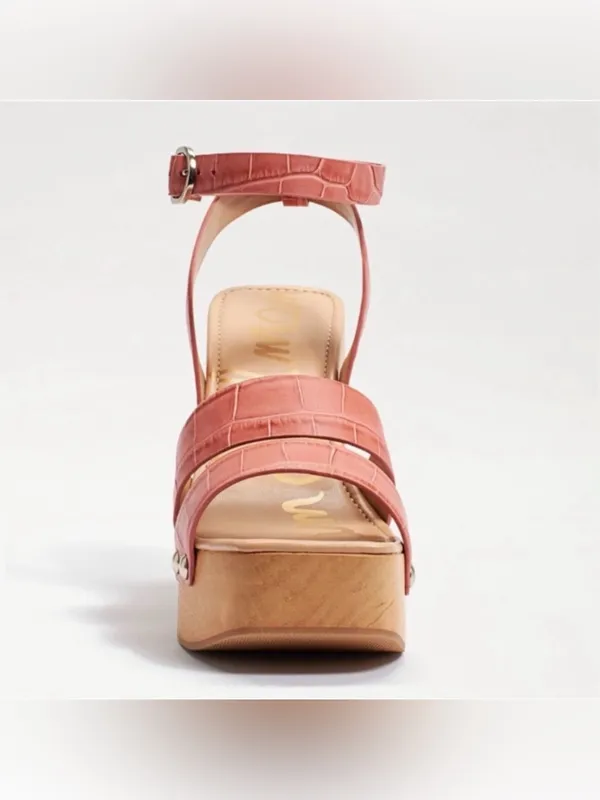 Sam Edelman Rosalind Platform Block Heel Sandal Terracotta Rose Sz 7 NEW IN BOX - Image 6
