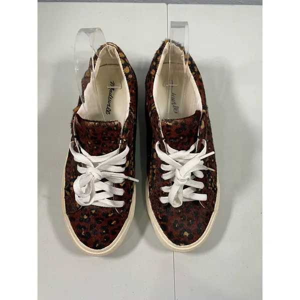 Madewell Calf Hair Low Top Sneakers Size 7 - Image 3