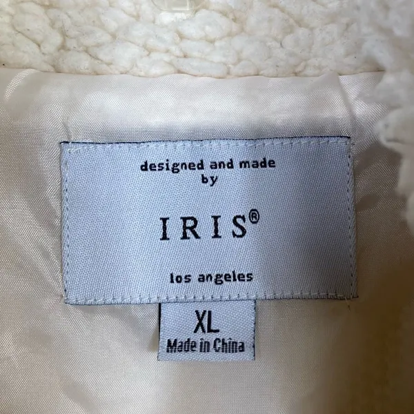 Iris Ivory Faux Fur Teddy Zip Up Jacket - Image 3