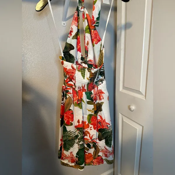 Floral Halter Dress - Image 3