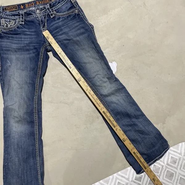 Buckle Rock Revival Women's Jeans SZ 26 Jamila Bootcut Distressed Grunge Punk - Image 11