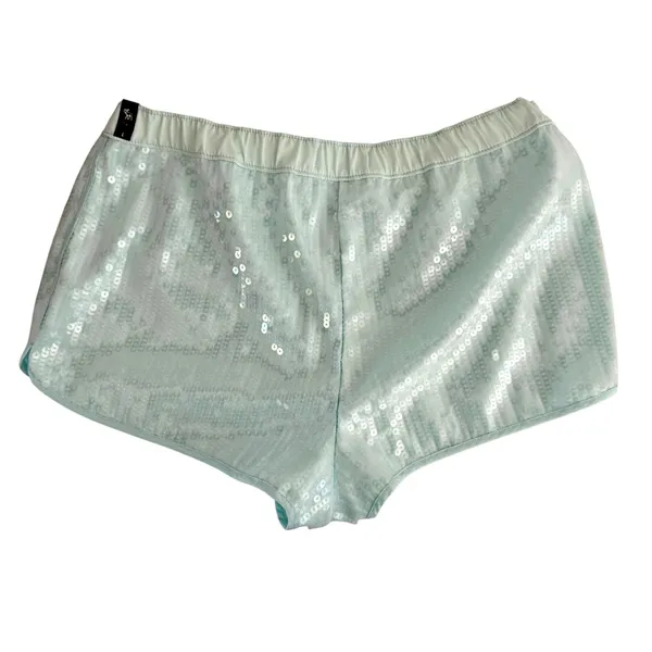 Abercrombie & Fitch Mint Green Sequin Shorts NWT 2" Inseam Kidcore Mermaid - Image 2