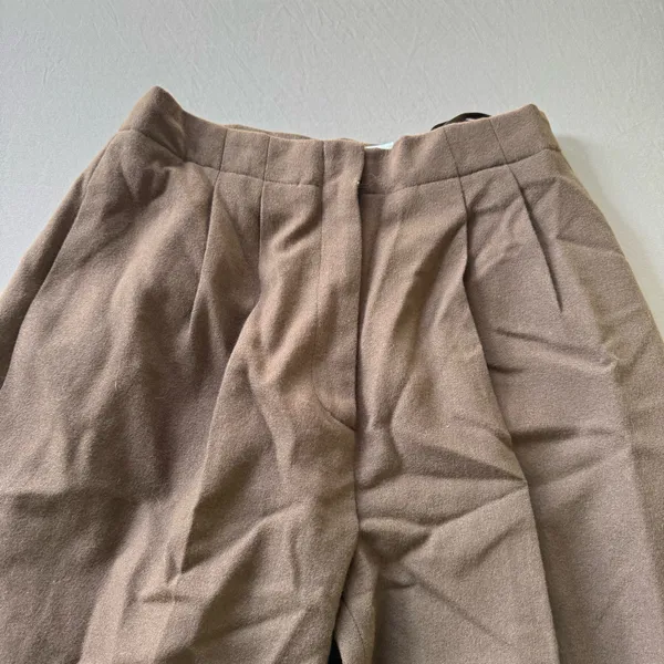 Vintage 80s Lord & Taylor Wool Pleated Trousers - Image 4