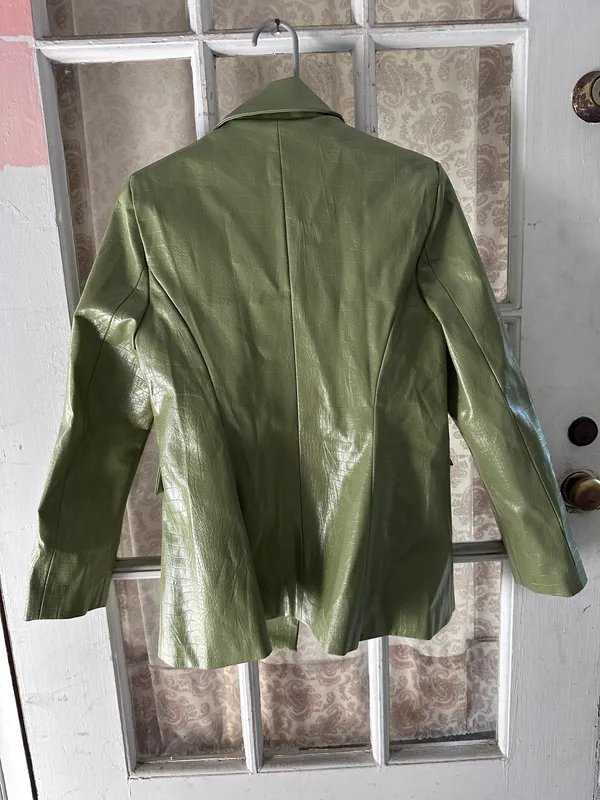 Princess Polly Good Vibes Blazer in Green - Image 4
