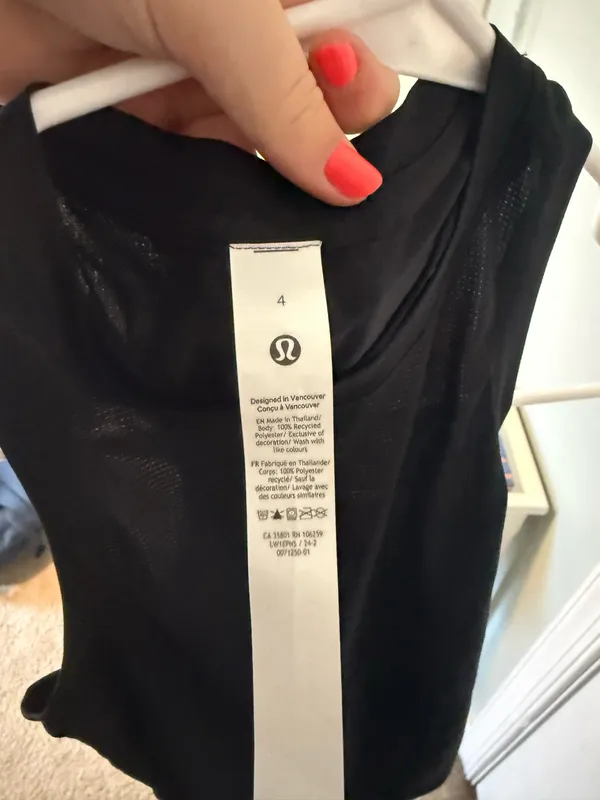 Lululemon Ultralight Hip-Length tank top black 4 - Image 4