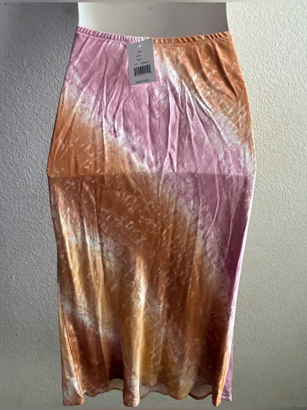 🆕love...ady Orange to Pink Ombre Mid Skirt XS🆕 - Image 4