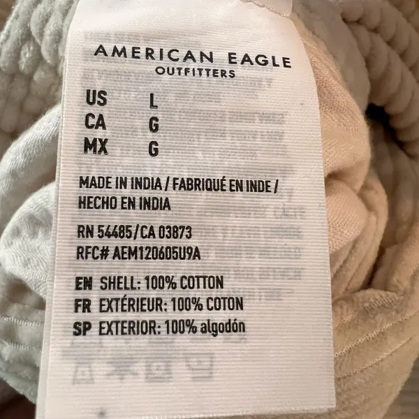 American‎ Eagle Women's Reversible Corduroy Flannel Jacket Large - Image 6