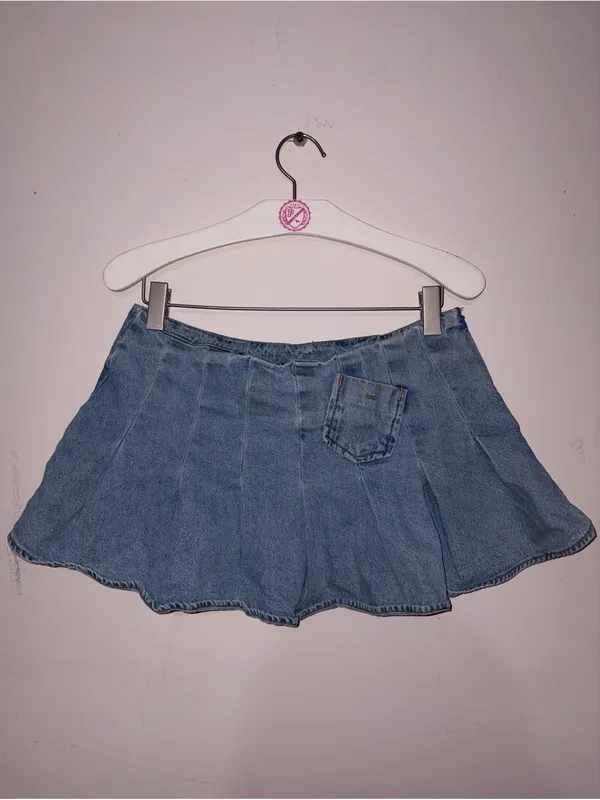 Finesse Y2K Light Blue Denim Mini Skirt Size XS - Image 2