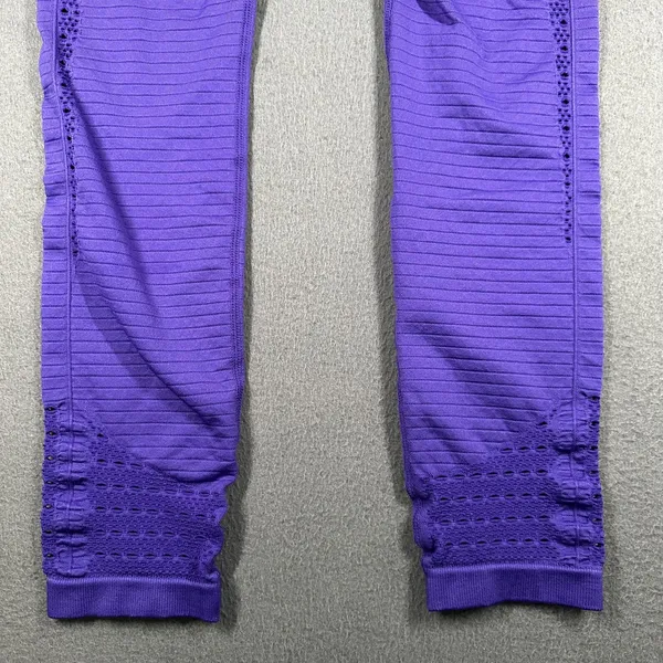Gymshark Leggings Womens Medium Purple High Rise Seamless Ventilated Ankle - Image 6