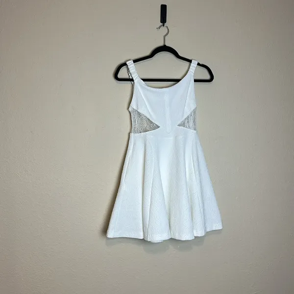 Free People‎ Robe Courte Brooklyn Lace Short Dress Size XS NWT - Image 4
