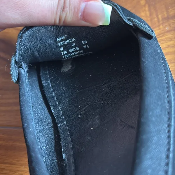 Coach Fredrica Black Suede Leather Loafer - Image 3